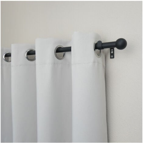 HAROLD - Kit tringle extensible ø 16/19 mm 110 à 210cm Coloris - Noir mat