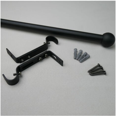 HAROLD - Kit tringle extensible ø 16/19 mm 110 à 210cm Coloris - Noir mat