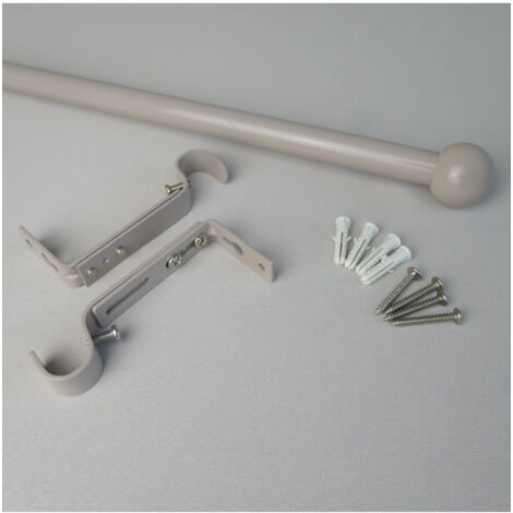 HAROLD - Kit tringle extensible ø 16/19 mm 110 à 210cm Coloris - Taupe