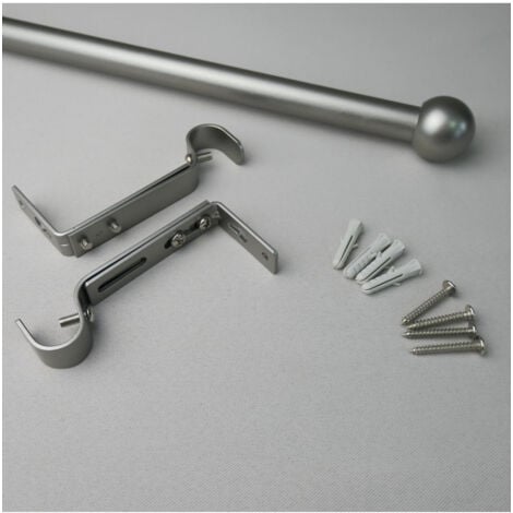 HAROLD - Kit tringle extensible ø 16/19 mm 110 à 210cm Coloris - Nickel