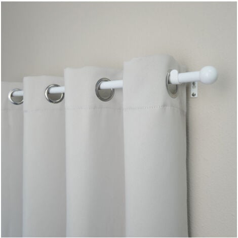 HAROLD - Kit tringle extensible ø 16/19 mm 110 à 210cm Coloris - Blanc