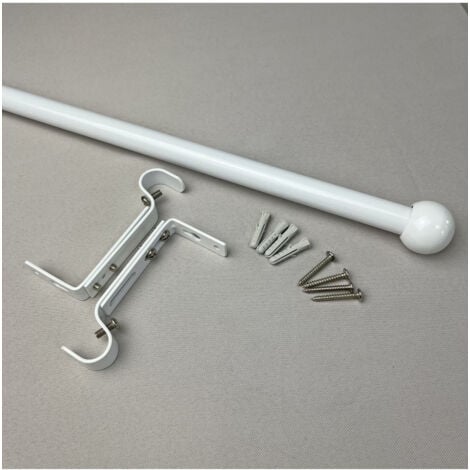 HAROLD - Kit tringle extensible ø 16/19 mm 110 à 210cm Coloris - Blanc