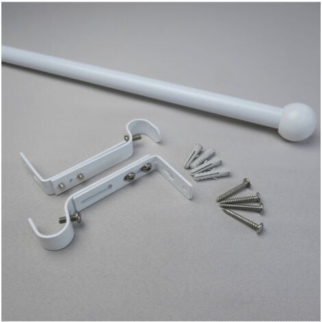 HAROLD - Kit tringle extensible ø 16/19 mm 110 à 210cm Coloris - Blanc