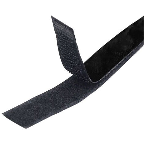 Bandes de velcro adhésif blanc ou noir - Velcro , scratch - 10 Doigts