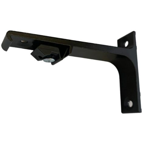 DECORAIL - Support de fixation murale pour tringle rideau rail L 100 mm Coloris - Noir