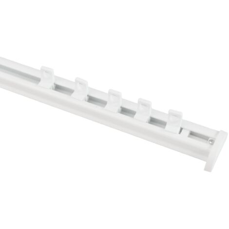 DECORAIL - Tringle rail pour rideau en aluminium L.3,50 m Coloris - Blanc