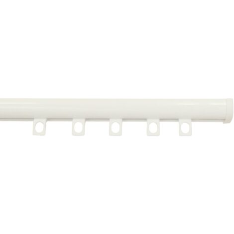 Secodir – Tringle à rideau en aluminium 4.50m – Installation plafond ou murale – 46 glisseurs fournis – Coulissement fluide pour rideaux lourds