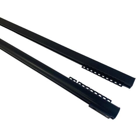 REV- Tringle rail réversible pour rideau en aluminium L 1.50 m Coloris - Noir mat (1/5)