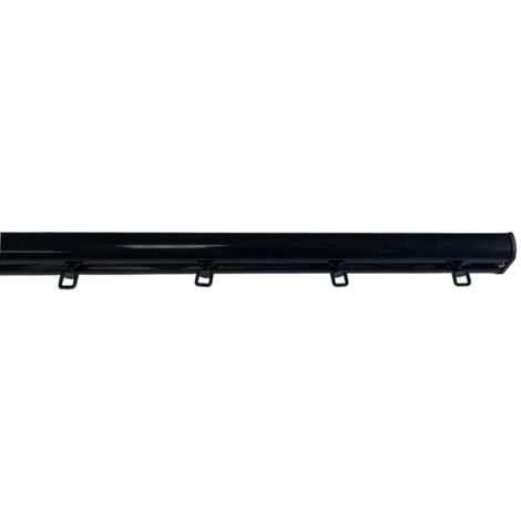 WAVE - Tringle rail pour rideau effet vague ouverture à Droite L.4 m Coloris - Noir (1/5)
