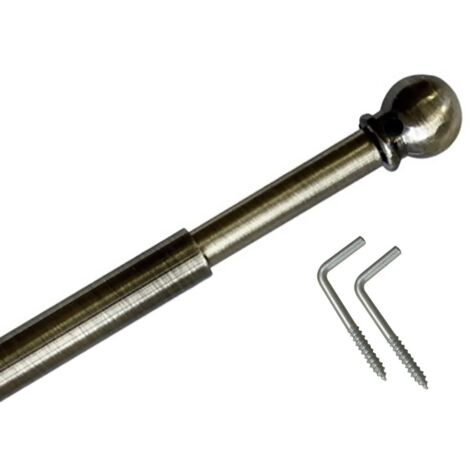 tringle boule extensible ø8mm 40-70cm Coloris - Bronze antique