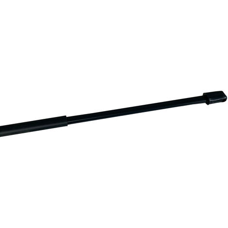 Secodir – Lot de 2 tringles à rideaux extensibles 30 à 45 cm – Acier anthracite – Fixation sur fenêtres PVC, bois ou aluminium