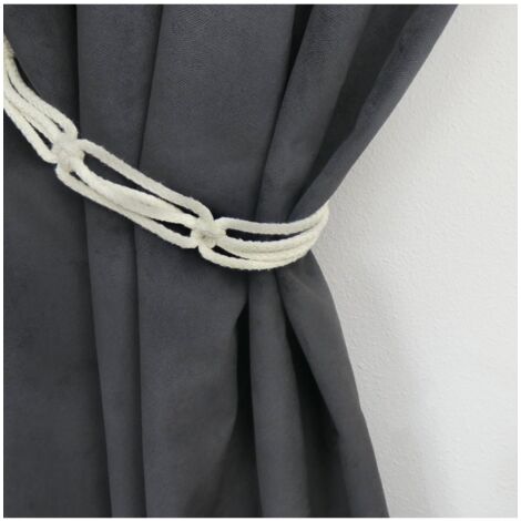 Attache rideau corde macramé | Décoration Macramé Attache rideau corde macramé | Décoration Macramé