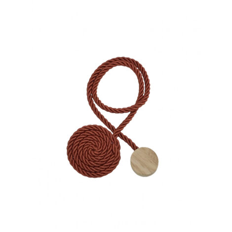 BALI - Embrasse rideau textile magnétique sans perçage Coloris - Terracotta (1/2)