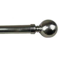 Tringle à rideau extensible 165-310 cm – Ø 25/28 mm – Nickel brossé – Supports réglables inclus – Pour installation facile