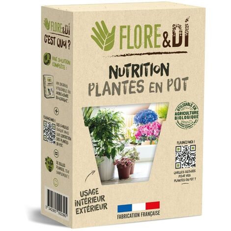 FLORE&DI Nutrition Plantes en pot 12x5g