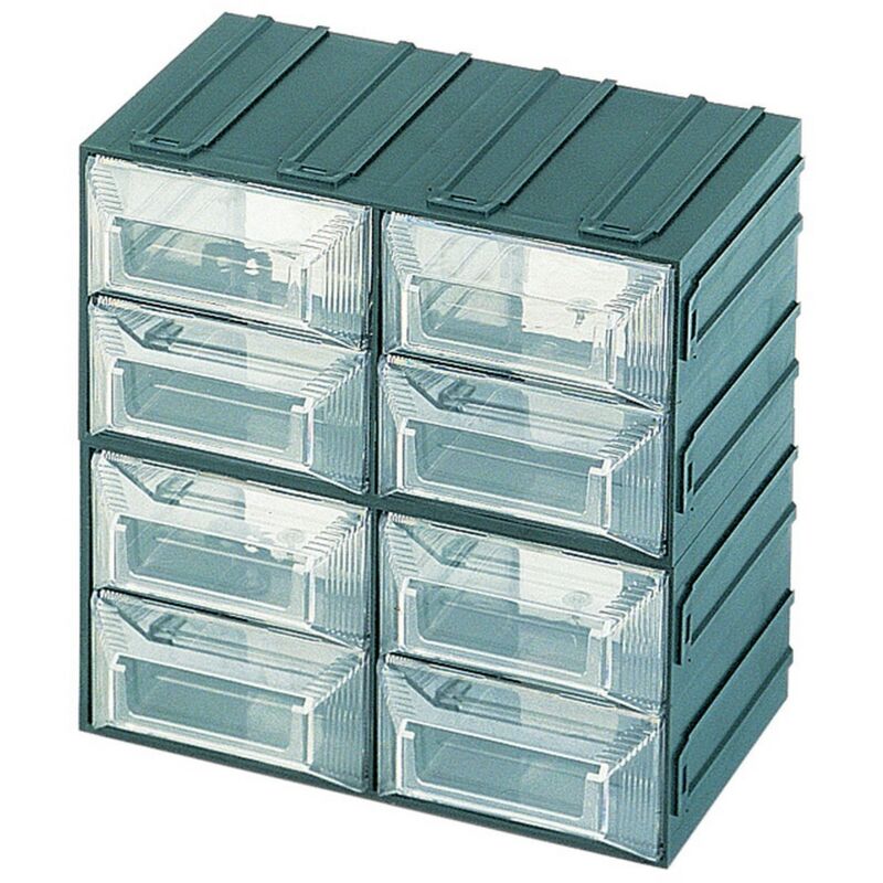 Cassettiera Terry Vision 13 - 8 Cassetti Verdi Trasparenti Per Officina O Casa - Foto 2