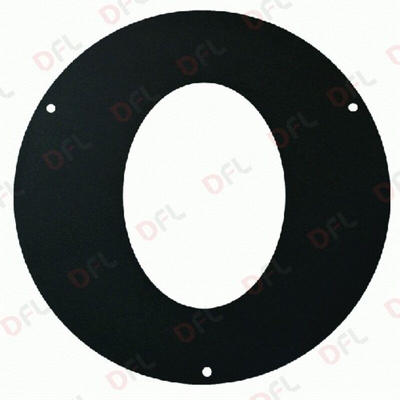 Rosone Ellittico In Acciaio Da 15 Cm - Spessore 2 Mm Per Decorazione E Supporto - Foto 2