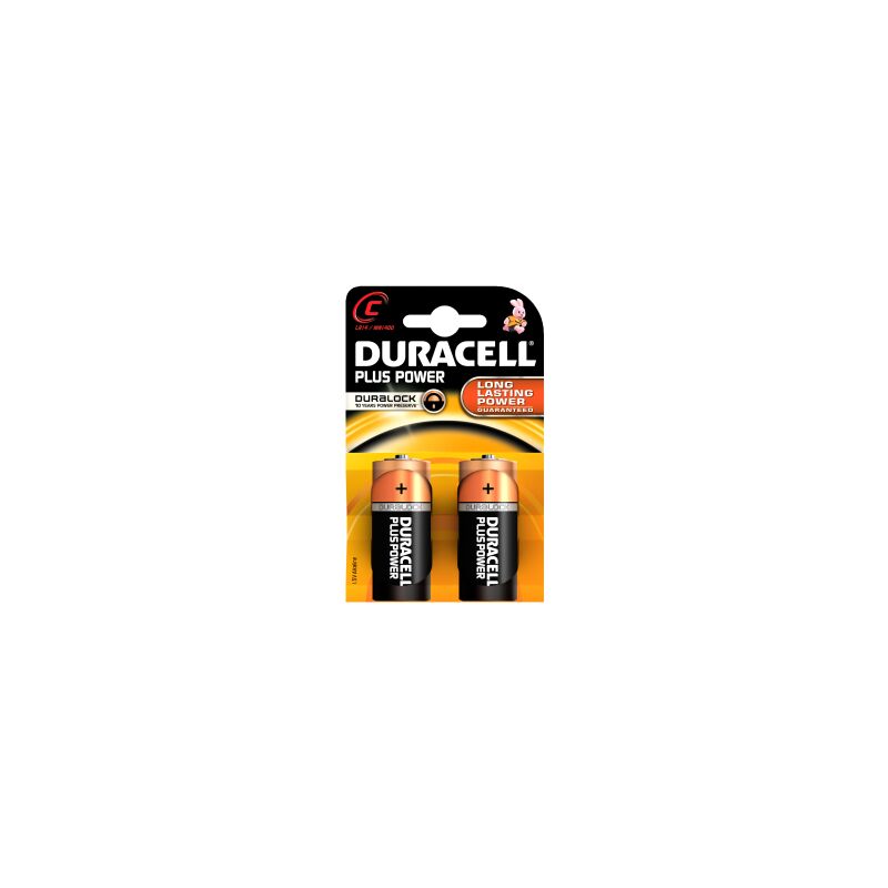 Duracell Plus Batterie Alcaline C Mezza Torcia LR14 MN1400, 10 blister da 2  pile