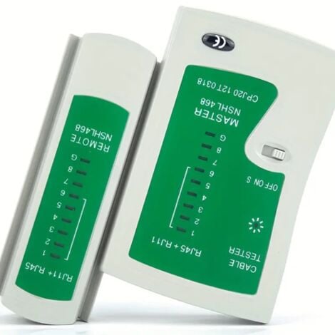 Trade Shop - TESTER DI RETE CAVI LAN CON LED ETHERNET TELEFONICO RJ45 Rj11 Sy 468 83526445