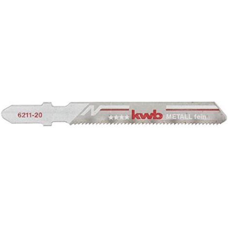 Kwb set 2 lame super flessibili hcs per metallo 77x50 mm taglio fine bimetallo per seghetto alternativo Einhell Bosch Aeg (1/3)