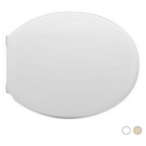 Sedile wc coprivaso per Incea vaso Opi 44-46,5 x 37 cm copriwater Champagne con cerniere regolabili e sedile in legno colato (1/5)
