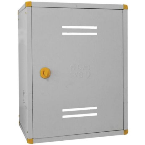 Cassetta per contatore gas metano cm 50x40x24h in lamiera preverniciata con chiave