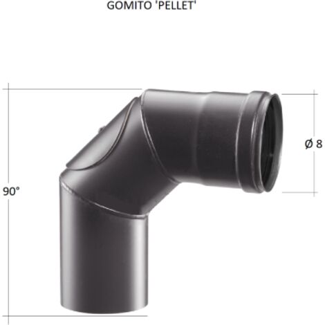 Curva 90° Ispezionabile Con Tappo 110 Monoparete Inox 304 - Foto 6