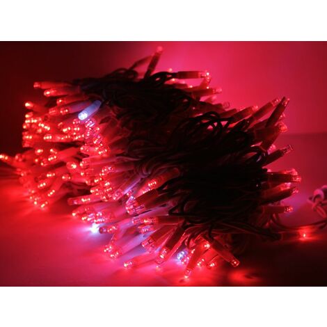 Crylight stringa serie 300 luci di Natale a led rosso catena da 30 mt con  flash