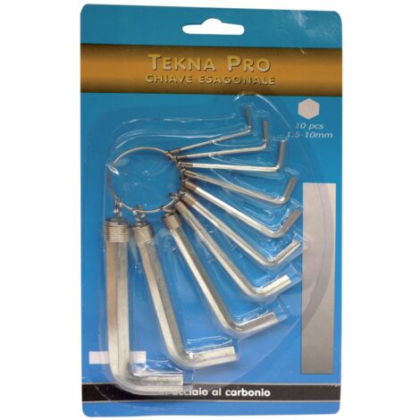 Set Di Chiavi Esagonali Impugnatura T 10pz Metriche Chiave - Foto 2