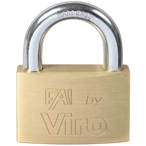 Viro Fai art 557 lucchetto rettangolare 70 mm con arco in acciaio 2 chiavi (1/2)