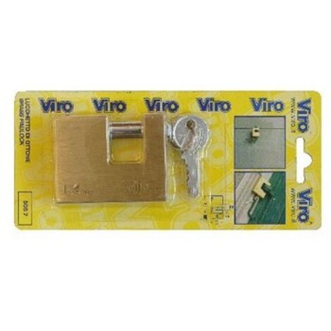 Viro Lucchetto FAI 40 Con Chiave Unica 554.40 | Serratura Di Sicurezza In Ottone