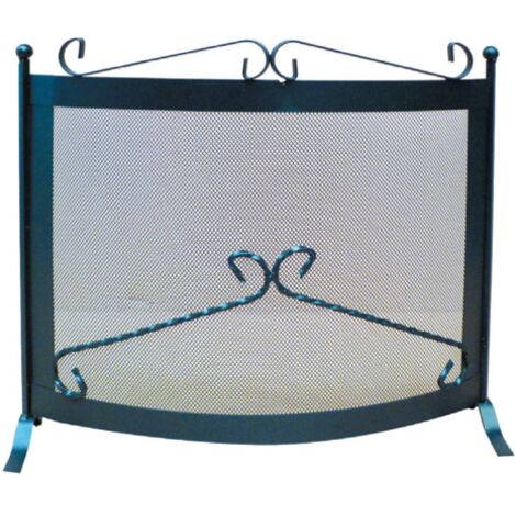 Parascintille Deco' in acciaio verniciato cm 60x52h per camino caminetto stufa stufe