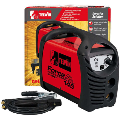 Kit saldatura saldatrice inverter telwin force 145 con valigetta 230v - Salone (1/5)