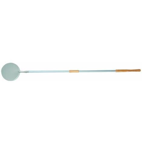 Pala di acciaio inox con manico in legno   cm 25 per pizza pane forno e cucina