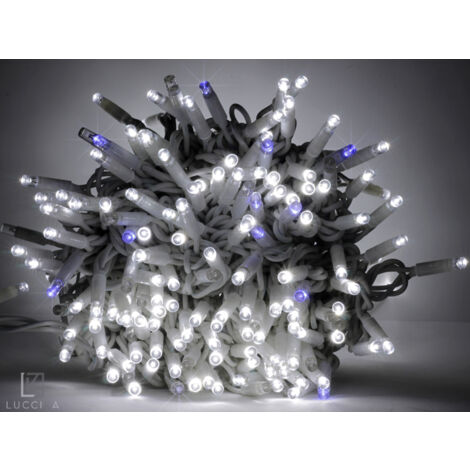 Luce di Natale catena 1000 Led bianchi esterni flash control unit di 100 m