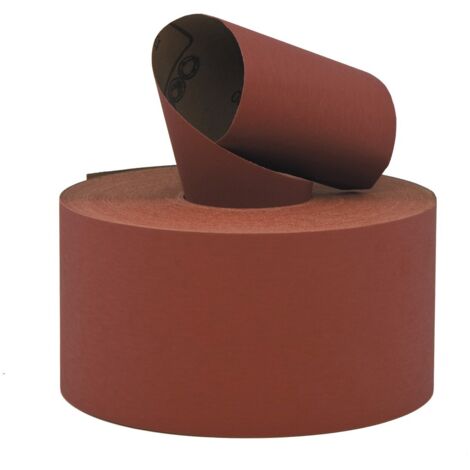 Carta Abrasiva Rotoli Grana 100 - 115mm X 5m, Per Levigatura Manuale Legno E Metallo