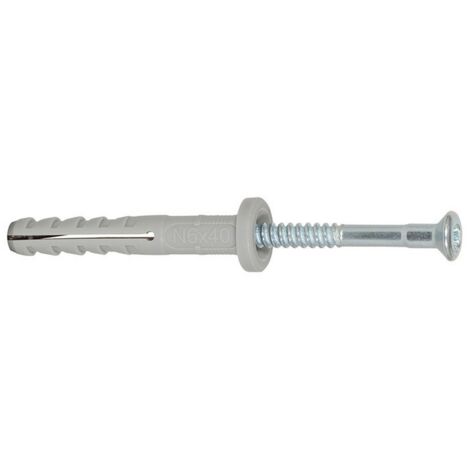 100PZ FISCHER TASSELLI CON VITE A CHIODO N8- 80F (1/2)
