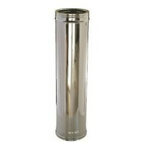 Ala tubo per stufe in acciaio inox 50 cm 0,5 mt 8 cm 80 mm canna fumaria