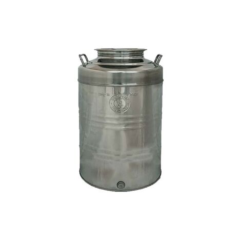 Contenitore fusto botte per olio Belvivere da 20 lt in acciaio inox 18/10  predisposizione rubinetto