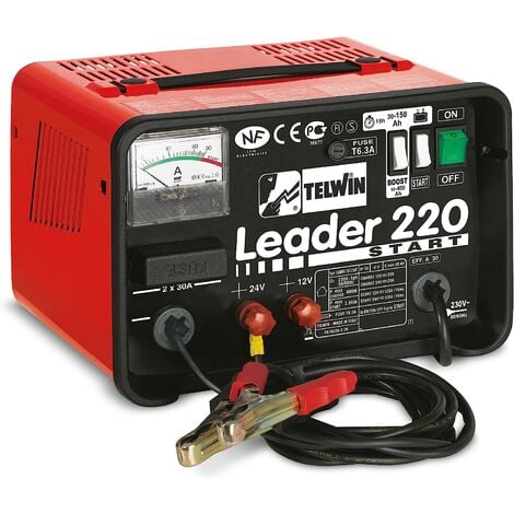 Caricabatteria avviatore Telwin Leader 220 Start 12/24V 230V caricabatterie  accumulatori e avviamento rapido auto a