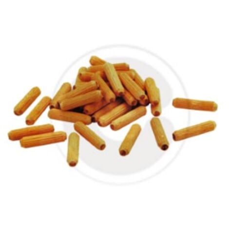 Nuovo 1,000 X Tasselli Di Legno Duro Scanalati Perni M10 X - Foto 3