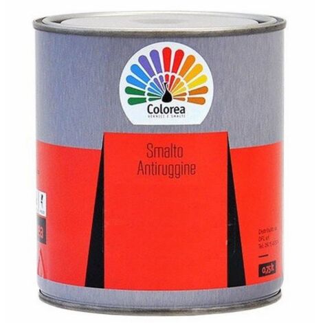 Colorea vernice smalto + antiruggine noce 0,750 lt applicato sulla ruggine blocca il processo di corrosione Noce