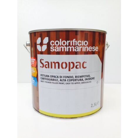 Colorificio Sammarinese cementante Samopac bianco lt 0,500 pittura opaca  riempitiva inodore