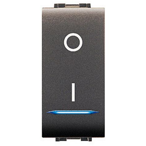 Elettrocanali Mylife 4015 interruttore bipolare con led compatibile Btcino (1/2)