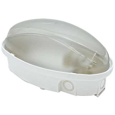 Fme art 62.720 plafoniera lampada ovale E27 bianca per lampade fino a 60W bianco (1/2)