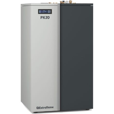 La Nordica Extraflame caldaia a pellet PK 20 grigia 5,7-20,0 kW 20,00kW H2O 573 m  riscaldamento acqua e termosifoni