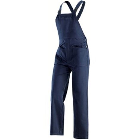pantalone da lavoro a pettorina salopette meccanico idraulico blu scuro tg 50
