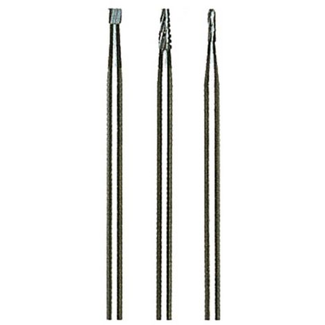 PROXXON 28752 3 FRESE A GAMBO PER METALLO DURO PER FRESARE MODELLISMO (1/2)