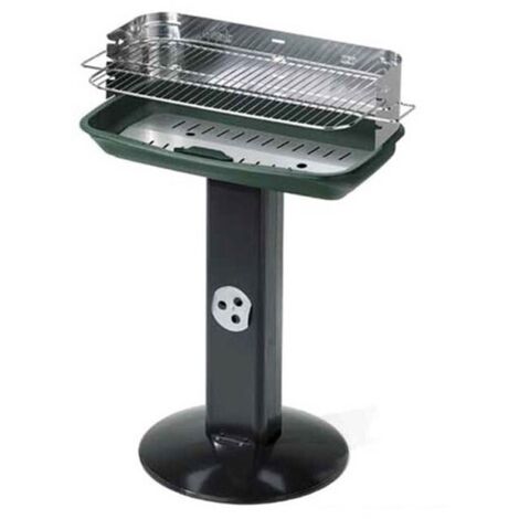 Barbecue 60-40 Venus Inox con struttura in acciaio griglia a carbone regolabile e gamba con presa d'aria (1/3)