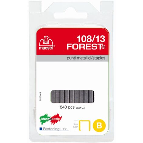 Maestri art 108/13 Forest punti metallici per spillatrice graffette metalliche